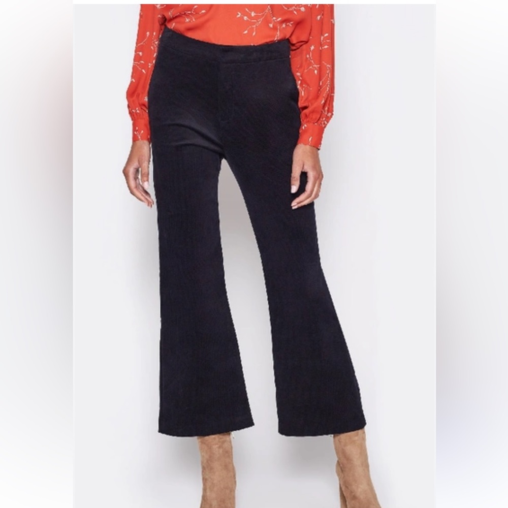 JOIE Blue corduroy flared cropped pants sz 10